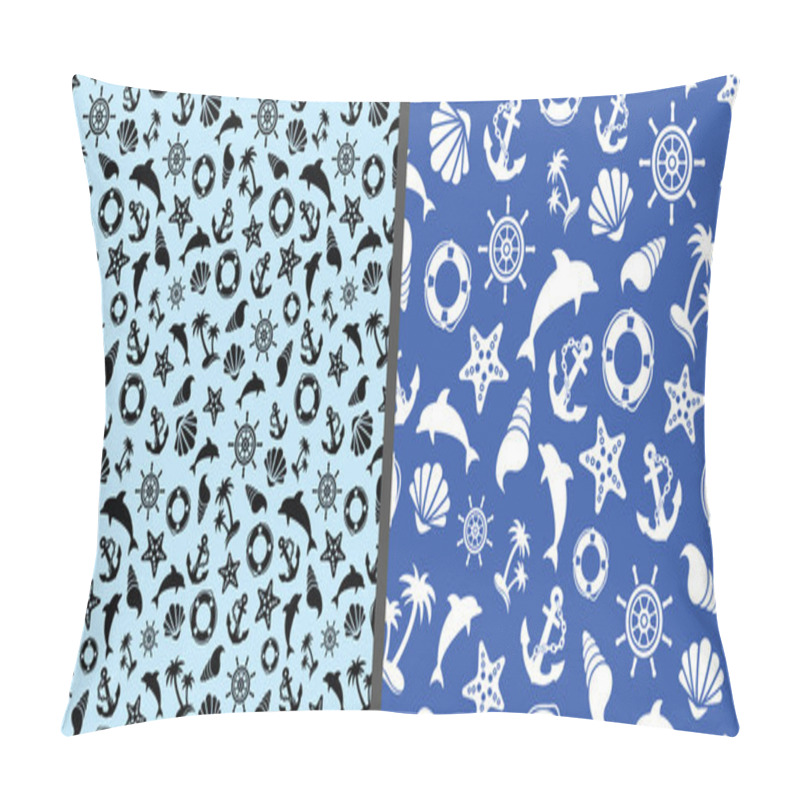 Personality  Summer Sea Pattern Pillow Covers