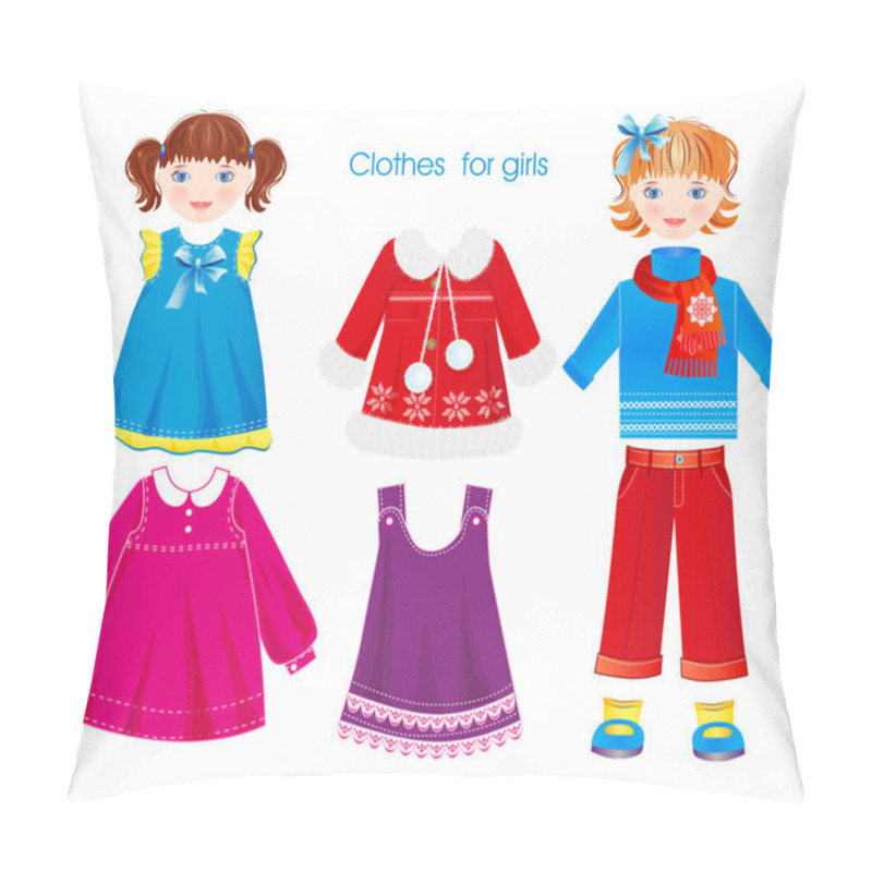 Personality  Set Of Seasonal Clothes For Girls Pillow Covers