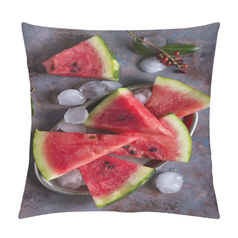 Personality  Triangle Shaped Watermelon Slices Placed Pillow Covers