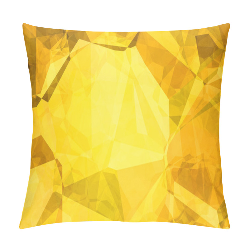 Personality  Gold Rush. Abstract Background. 4. Golden Crumpled Paper. Pillow Covers