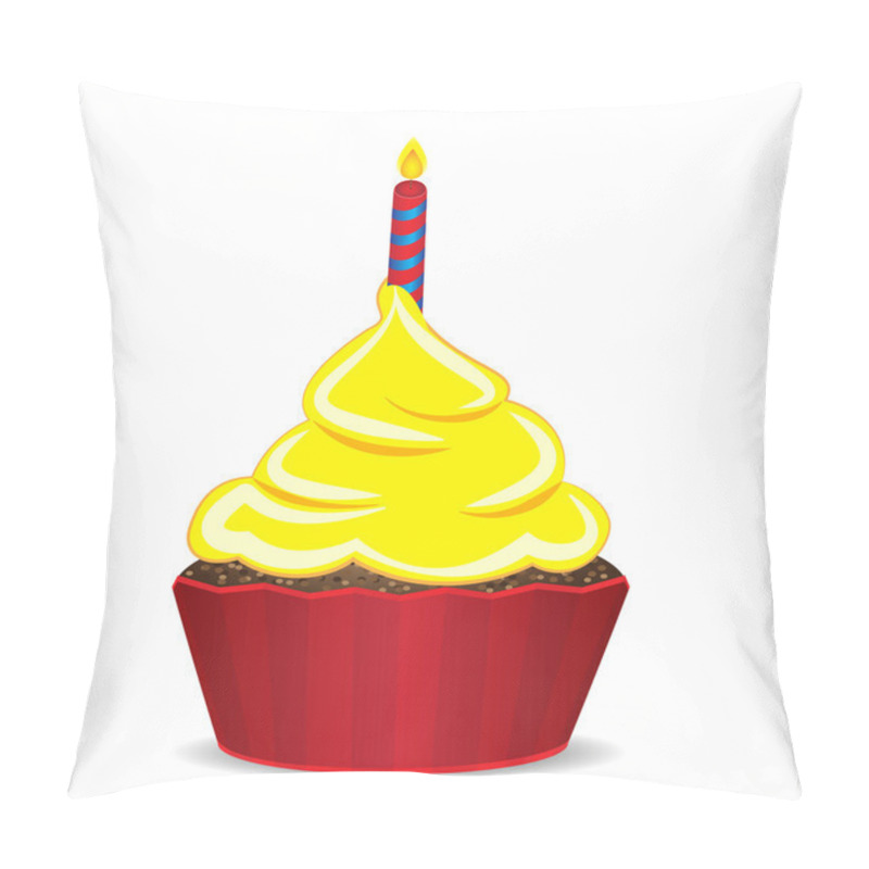 Personality  Birthday Cupcake Pillow Covers