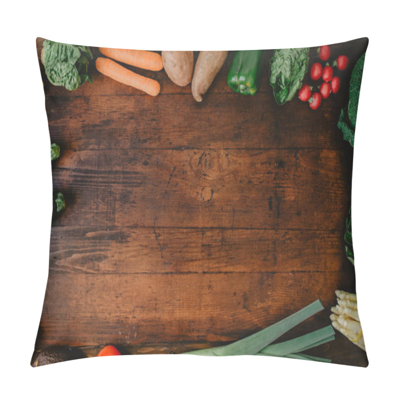 Personality  Composed Raw Vegetables In Row Pillow Covers