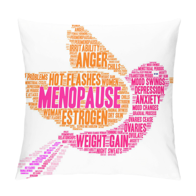 Personality  Menopause Word Cloud Pillow Covers