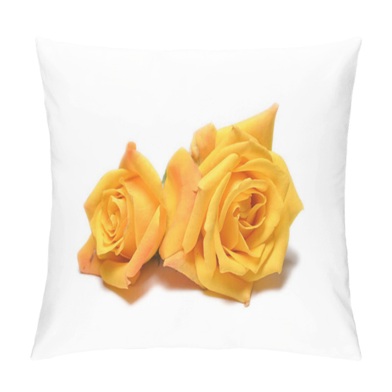 Personality  Yellow Flowers On White  Pillow Covers