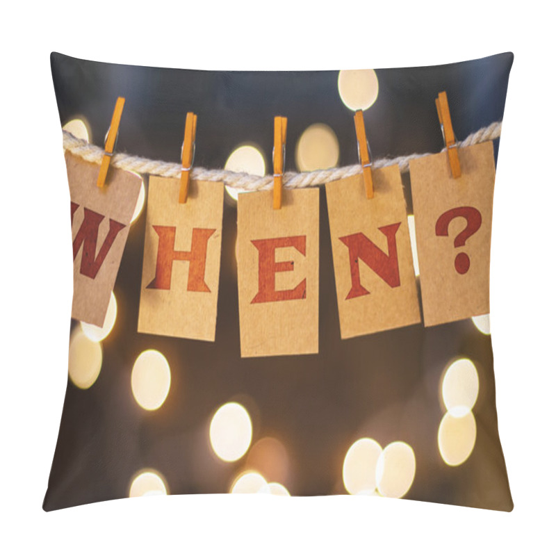 Personality  When Concept Clipped Cards And Lights Pillow Covers