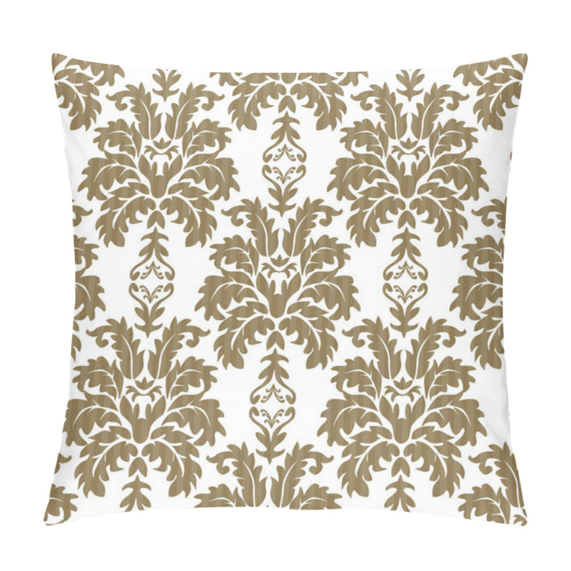 Personality  Vector Seamless Damask Pattern. Rich Ornament, Old Damascus Style Pattern For Wallpapers, Textile, Scrapbooking Etc. Pillow Covers