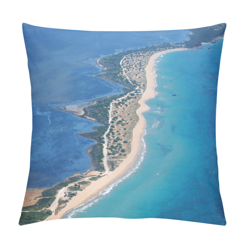 Personality  Chalikounas Sandy Beach In COrfu Greece Pillow Covers