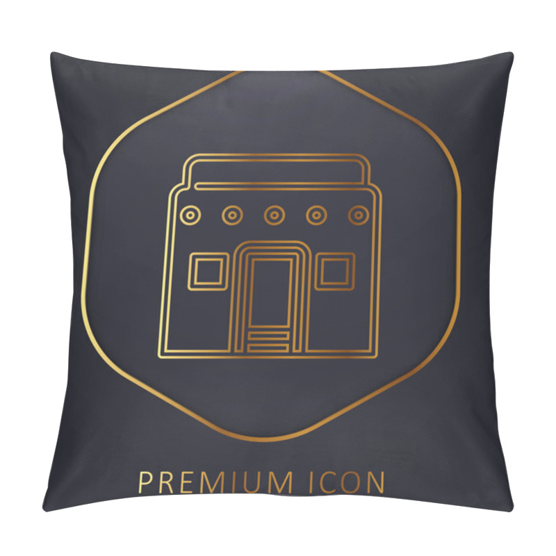 Personality  African Golden Line Premium Logo Or Icon Pillow Covers