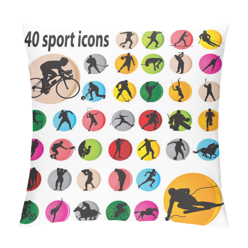 Personality  Sport Icons Pillow Covers