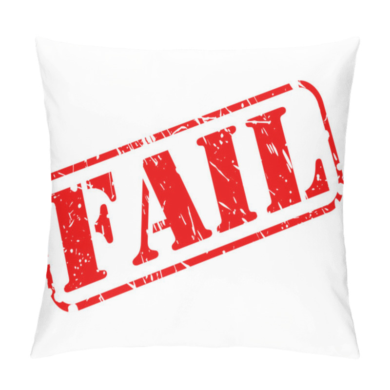 Personality  FAIL Red Stamp Text Pillow Covers