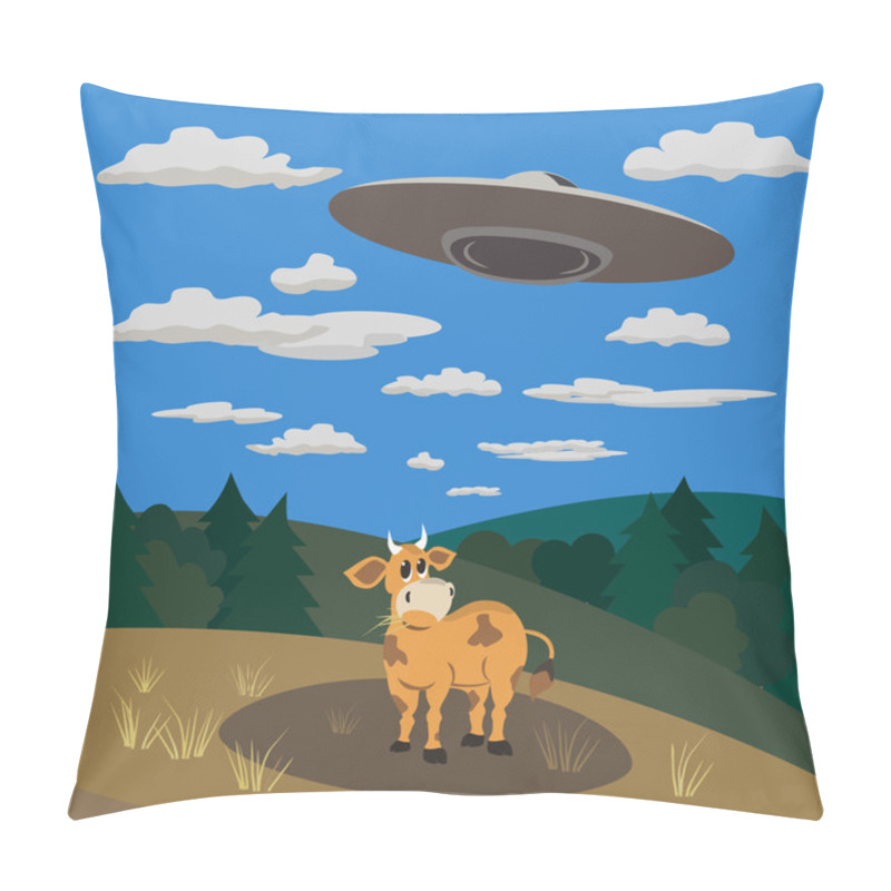 Personality  UFO Landing Concept Pillow Covers