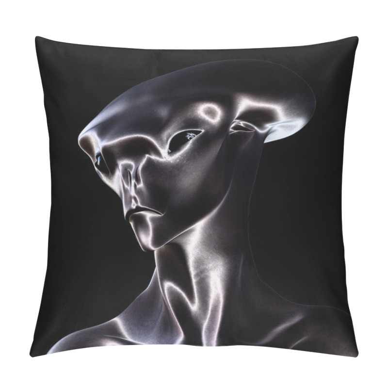 Personality  Digital 3D Illustration Of A Creepy Creature Pillow Covers