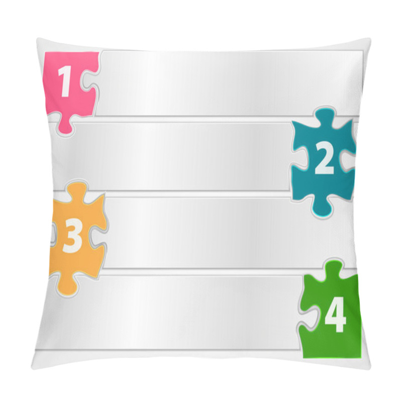 Personality  Infographics Design Like Connected Puzzles Pillow Covers