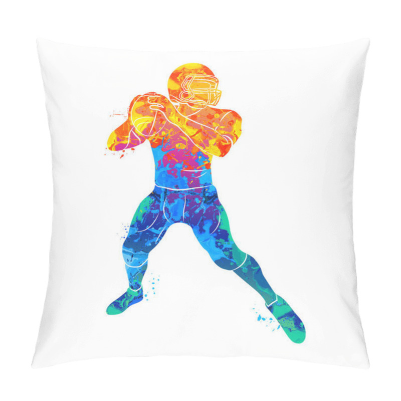 Personality  Abstract American Football Player Pillow Covers