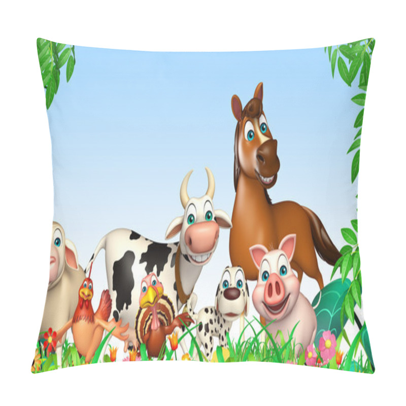 Personality  Group Of Farm Animal Pillow Covers