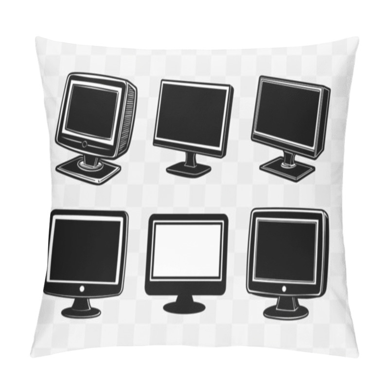 Personality  Symbol Of Women's History Month Vector Silhouette Icons Design Pillow Covers