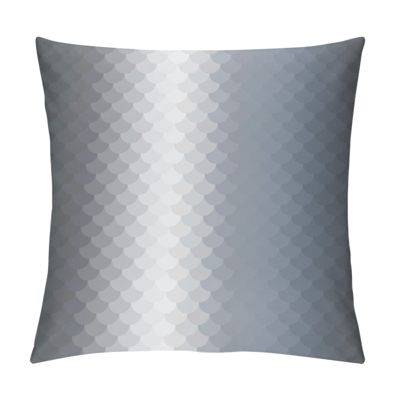 Personality  Grey Steel Scales Pillow Covers