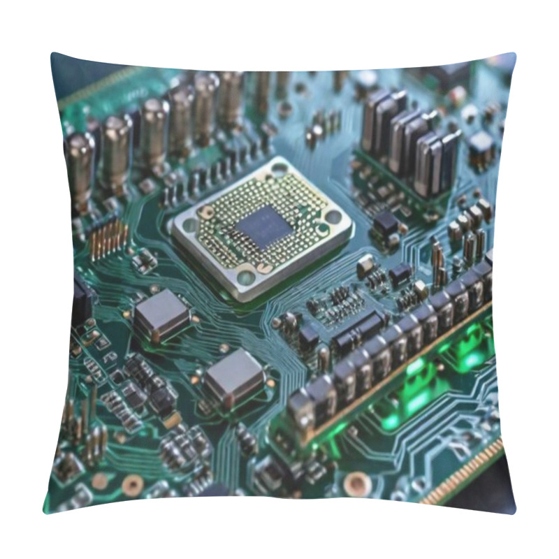 Personality  Electronic Circuit Board, Computer Hardware, Motherboard Pillow Covers