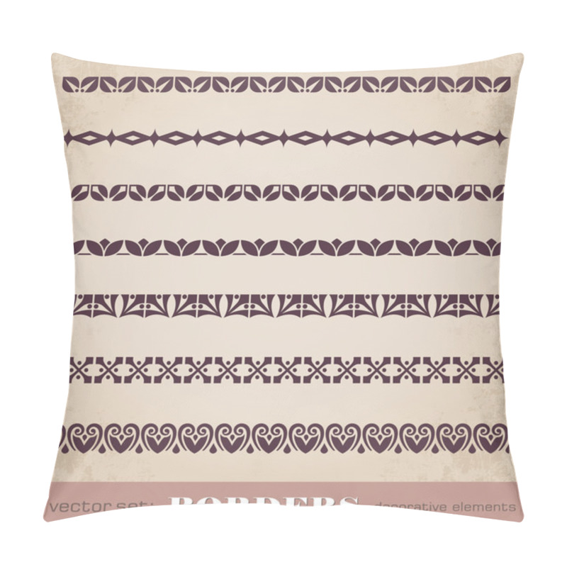 Personality  Borders Decorative Elements Set 7 Pillow Covers