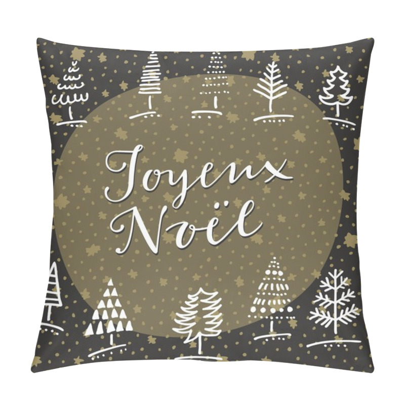 Personality  Joyeux Noel Greeting Card  Pillow Covers