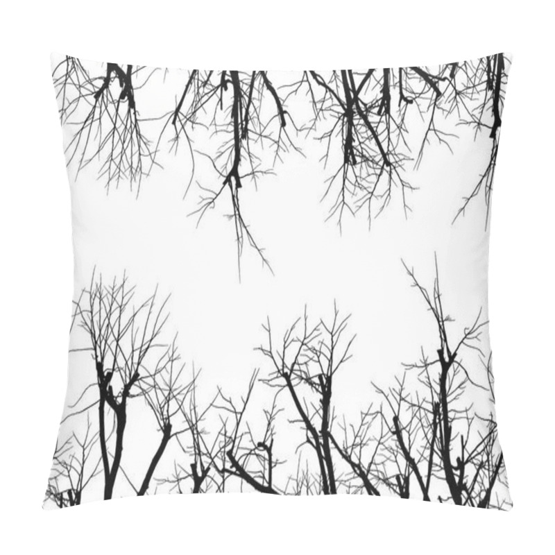 Personality  Silhouettes Of Dry Branches  Pillow Covers