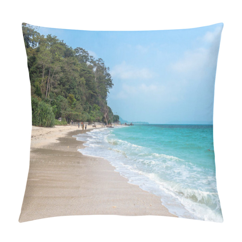 Personality  Stunning View Of Elephant Beach Near Radhanagar Beach Pillow Covers