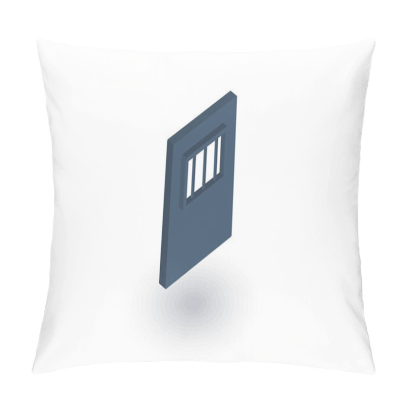 Personality  Jail Gate Door Flat Icon Pillow Covers