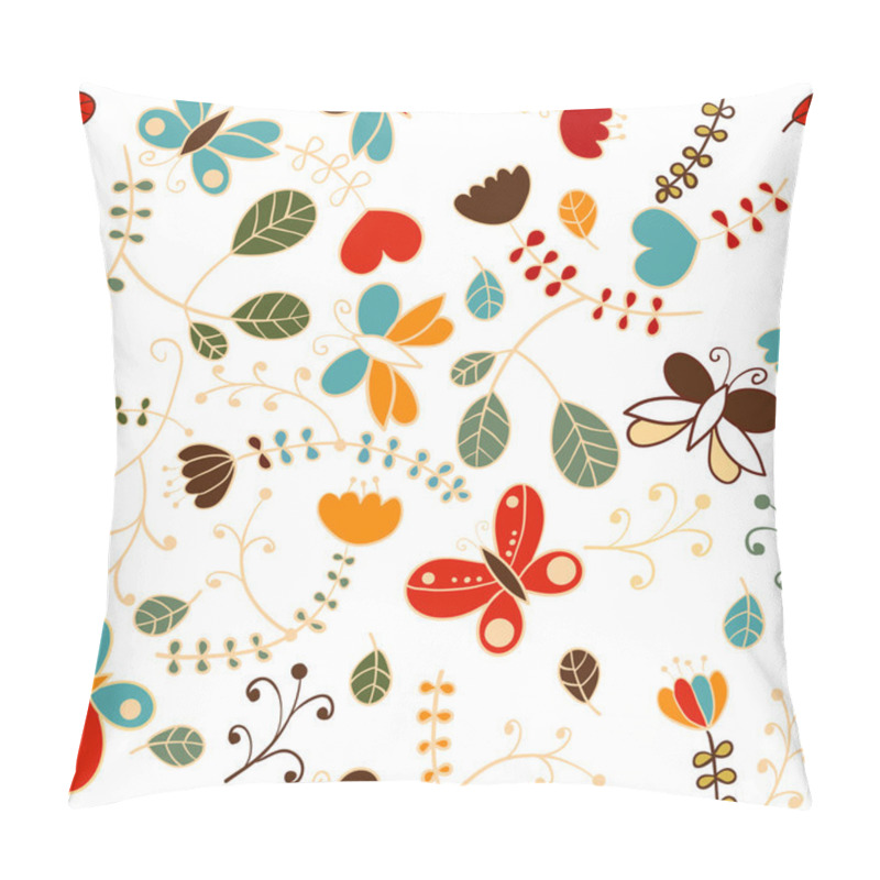 Personality  Seamless Flower Pattern Pillow Covers