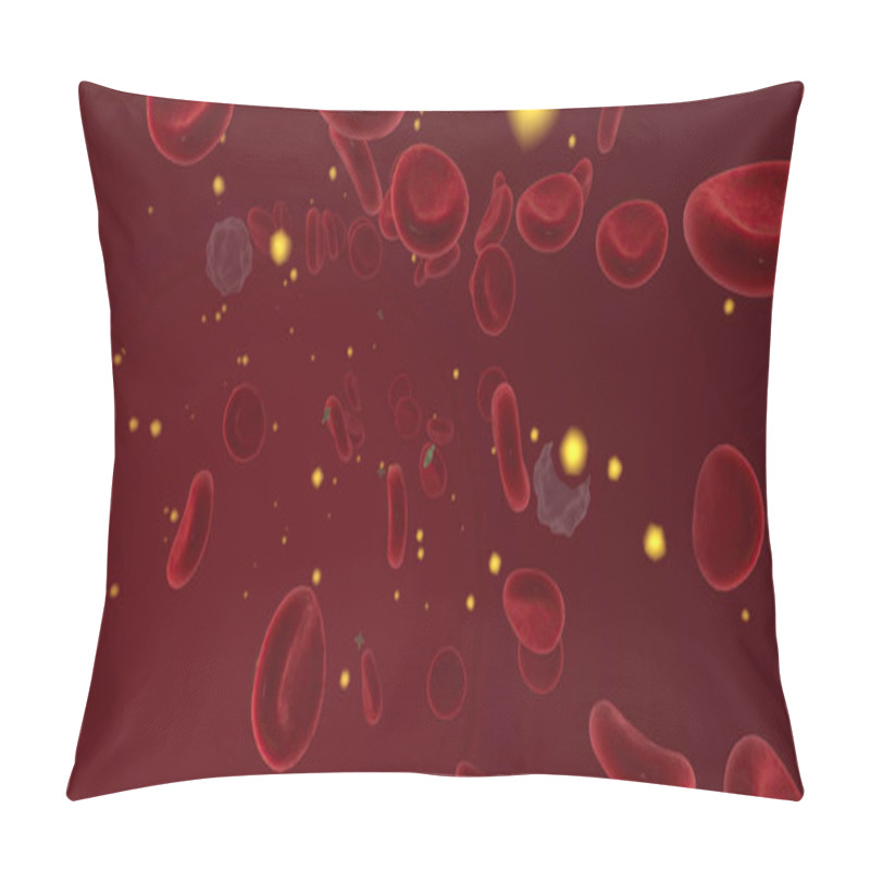 Personality  Hypercalcemia Is A Condition Characterized By Increased Calcium Levels In The Blood. 3D Rendering Pillow Covers