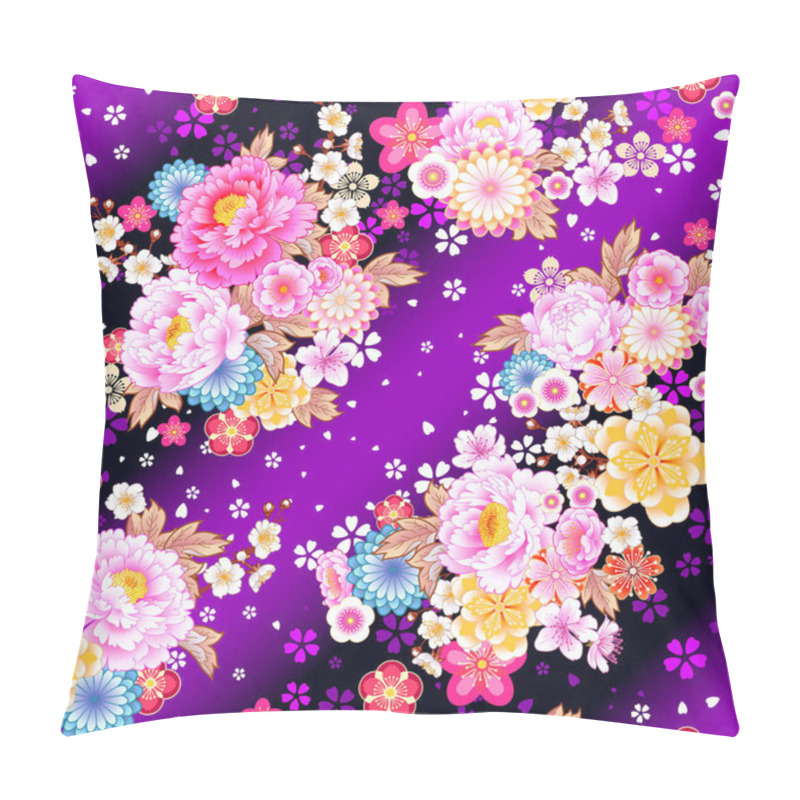 Personality  Seamless Pattern With Floral Motif Pillow Covers