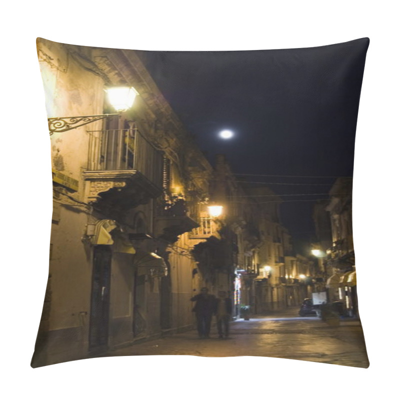 Personality  Syracuse, Sicily Night Street Pillow Covers