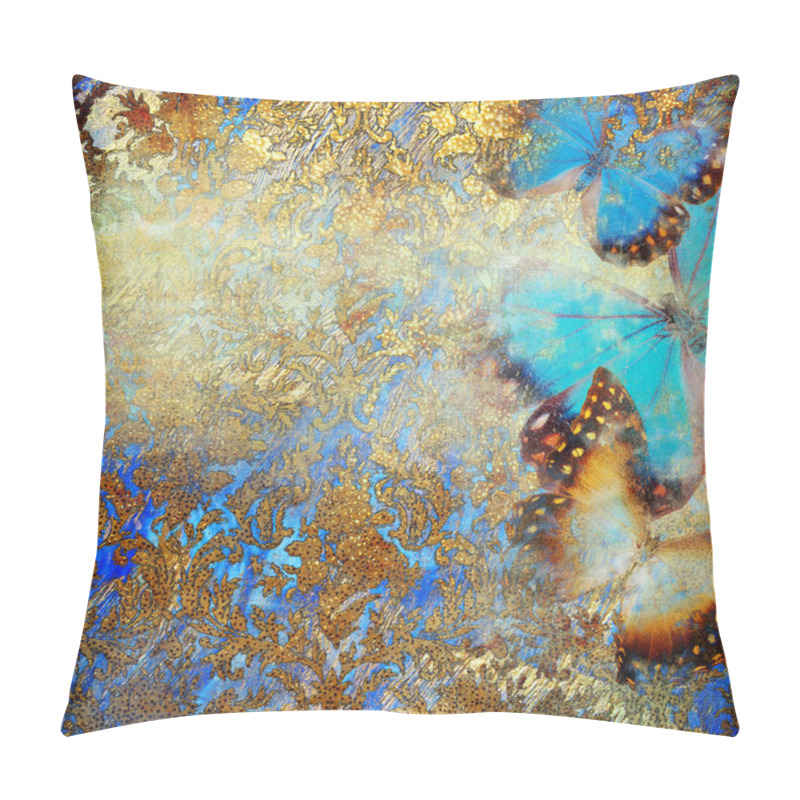 Personality  Artistic Background With Butterflies Pillow Covers