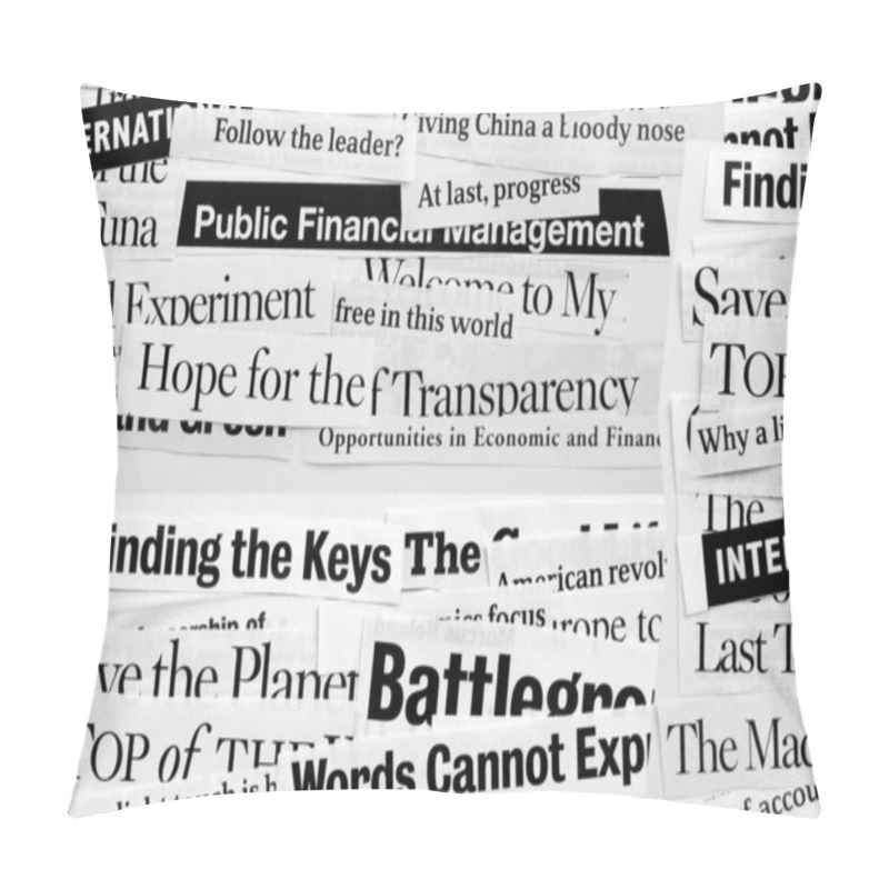 Personality  Paper Headlines Pillow Covers