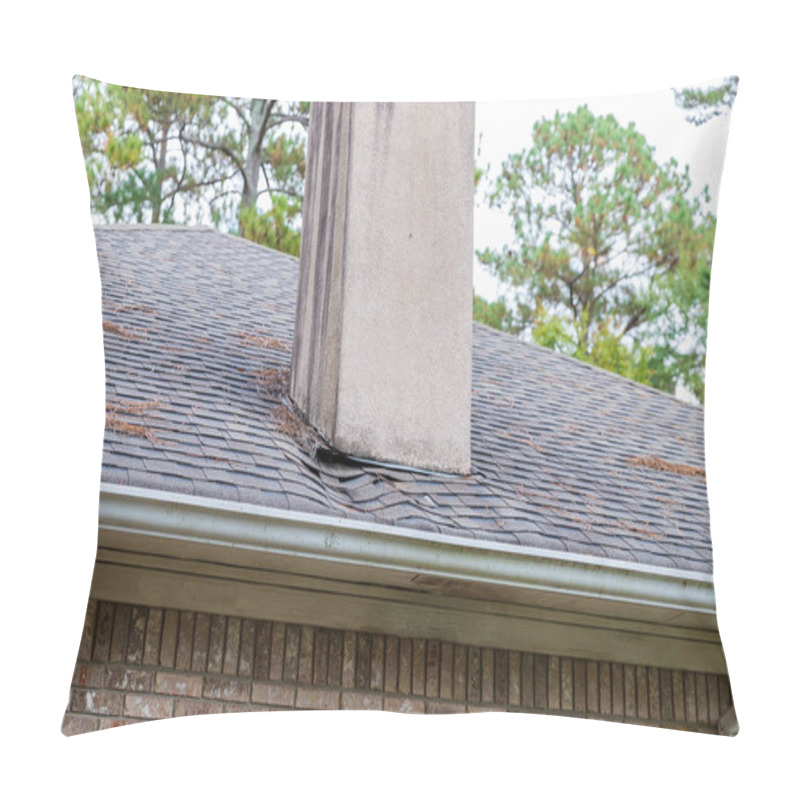 Personality  Roof Needing Repair From Damage Caused By Water Leak. Pillow Covers