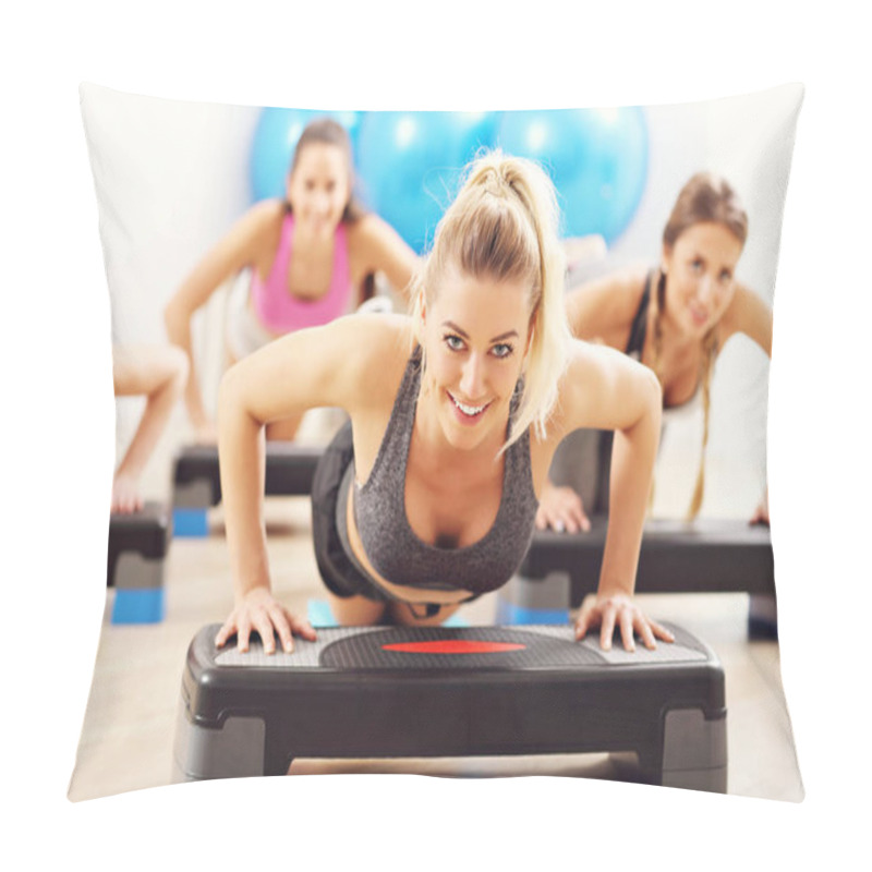 Personality  Smiling People Doing Push-ups Pillow Covers