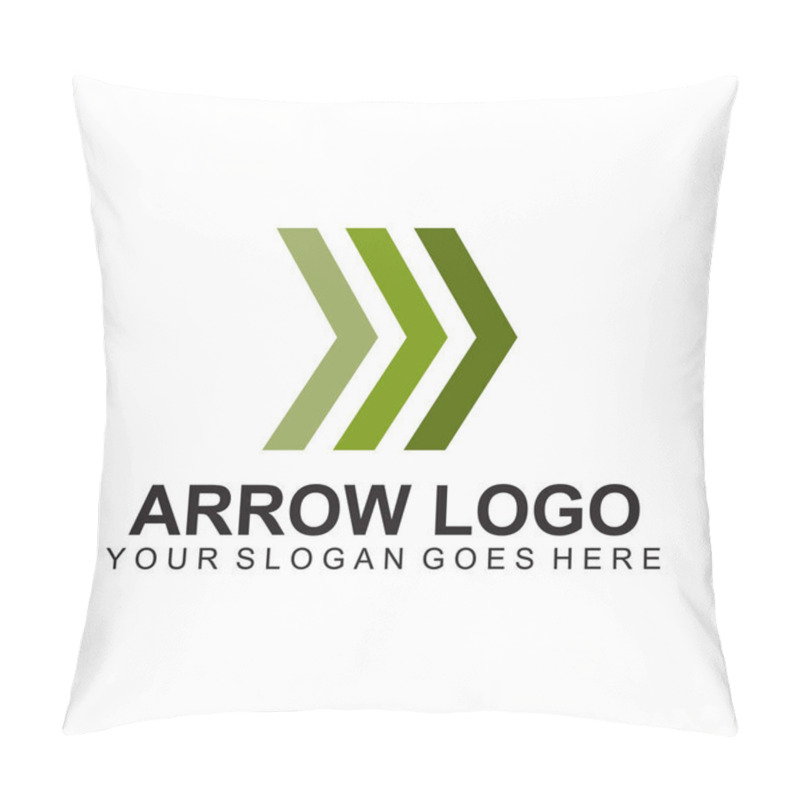 Personality  Arrow Icon Logo Design Vector Template Pillow Covers