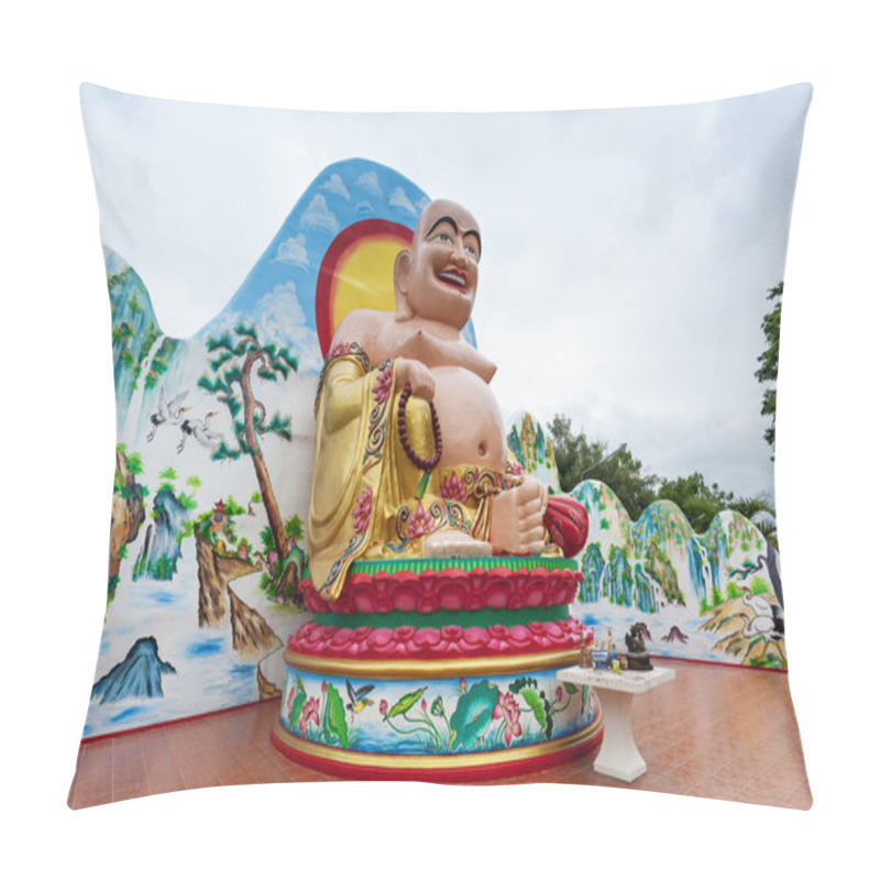 Personality  Chinese Buddha Statue Pillow Covers