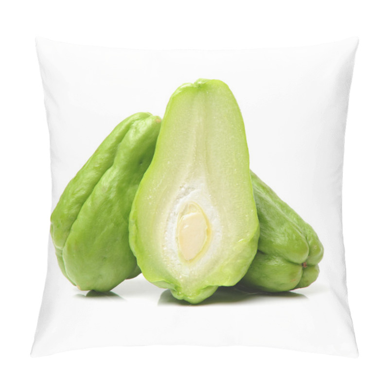 Personality  Chayote On White Background Pillow Covers