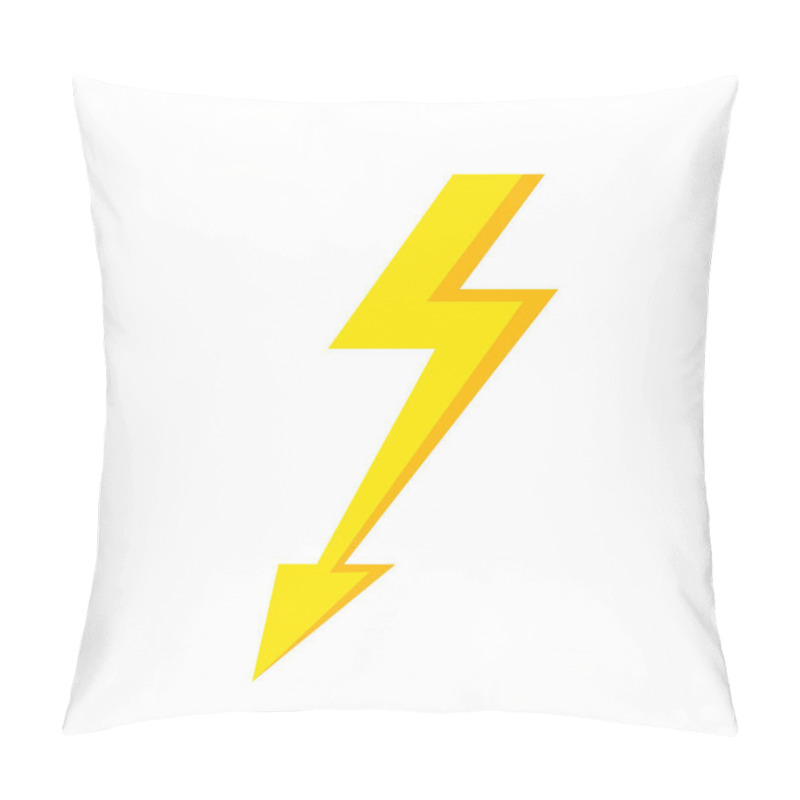 Personality  Lighting Flash Icon Isolated. Pillow Covers