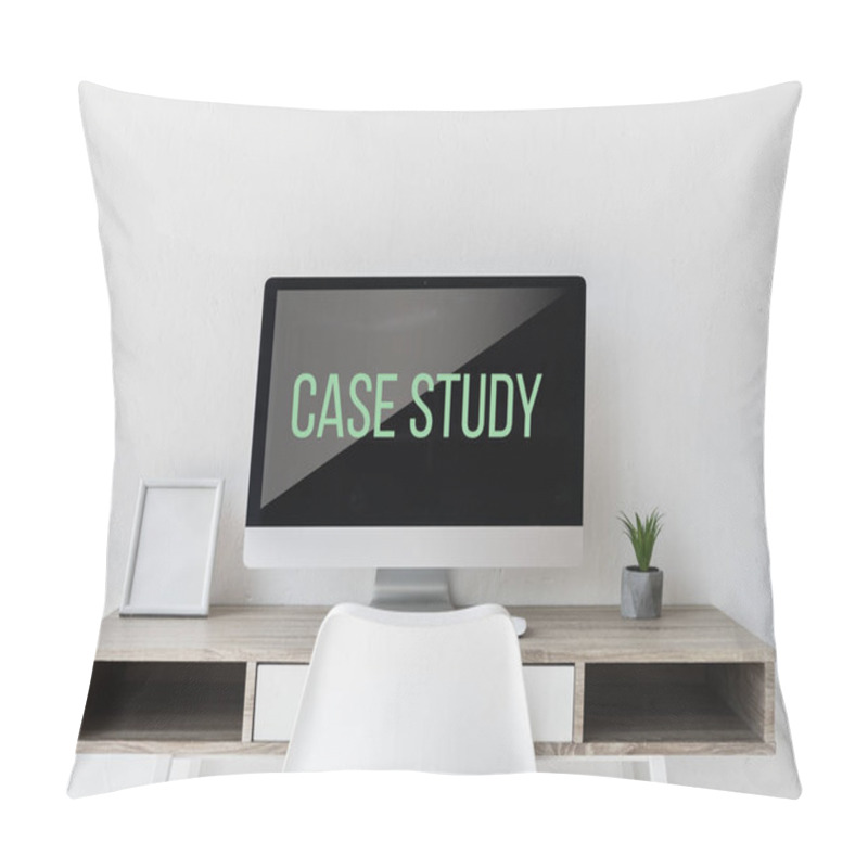 Personality  Computer With Learning Theme On Screen Pillow Covers