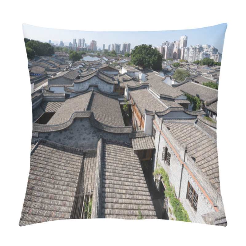 Personality  Ancient Residential Buildings In Fuzhou Pillow Covers