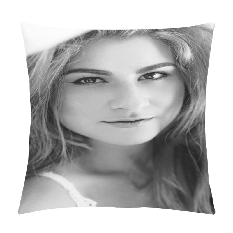 Personality  Portrait Of Beautiful Woman Pillow Covers