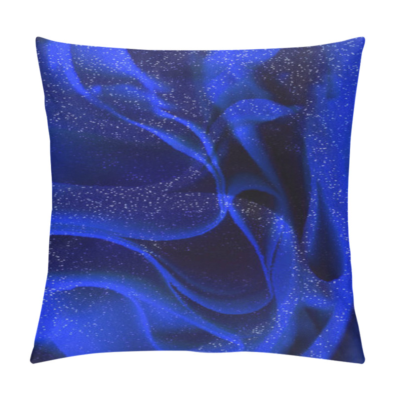 Personality  Minimalism.Abstract Blurred Phantom Blue Bokeh Background, Suitable For Product Presentation, Layout And Background. Abstract Space Phantom Blue Texture Background, Trend Color 2020 Pillow Covers