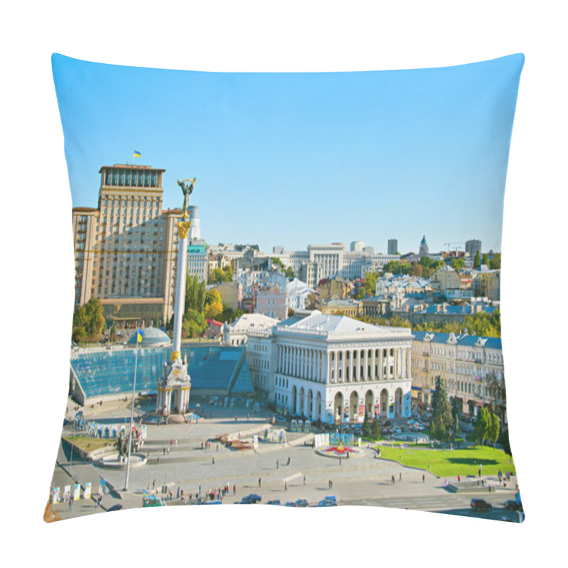 Personality  Independence Square. Kiev, Ukraine Pillow Covers