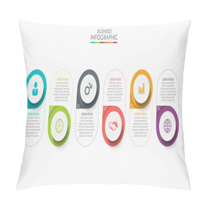 Personality  Business Data Visualization. Timeline Infographic Icons Designed For Abstract Background Template Milestone Element Modern Diagram Process Technology Digital Marketing Data Presentation Chart Vector Pillow Covers