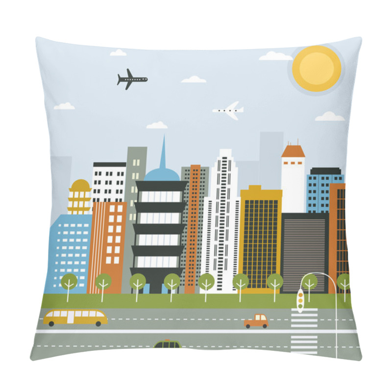 Personality  Big City Life. Pillow Covers