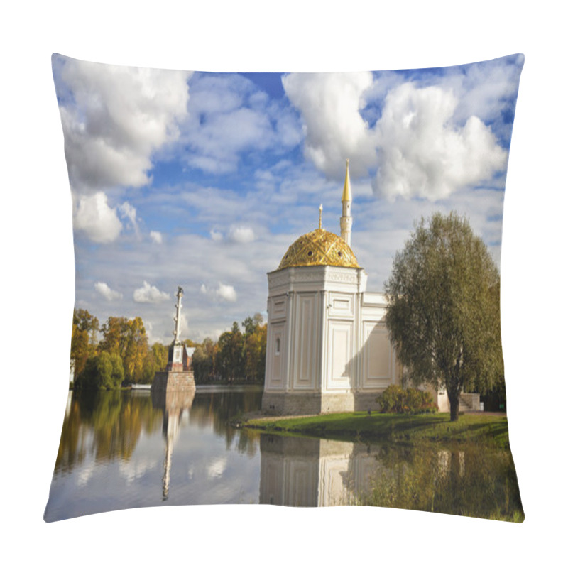 Personality  Turkish Bath And Chesme Column In Catherine Park At Tsarskoye Se Pillow Covers