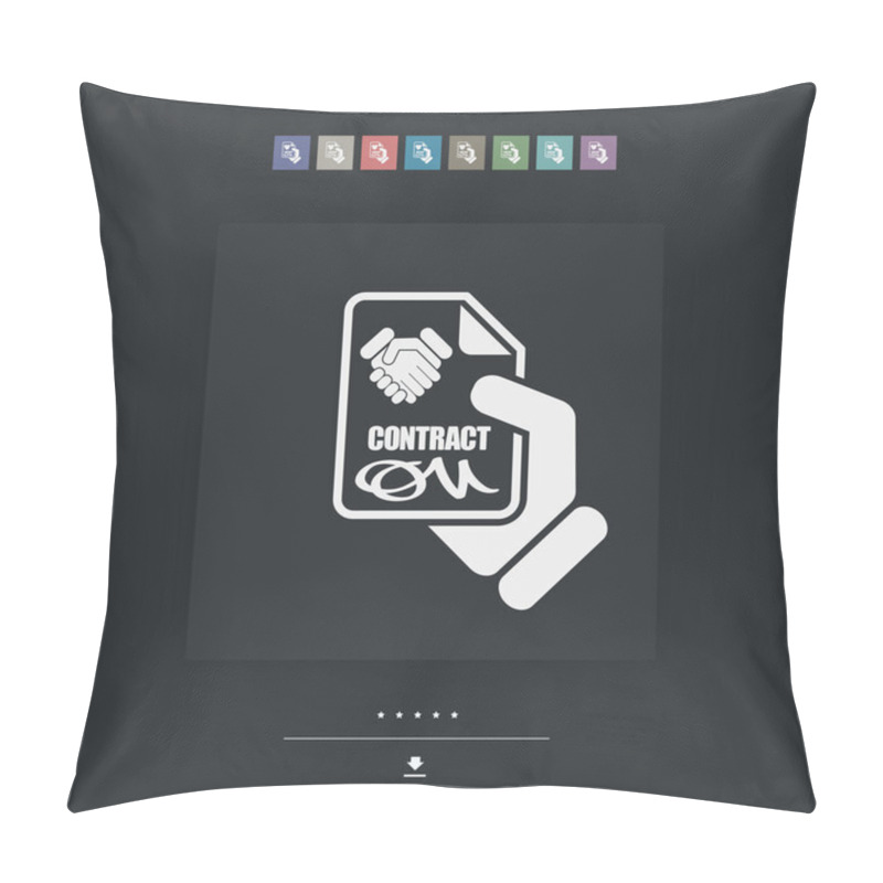 Personality  Contract Icon Pillow Covers