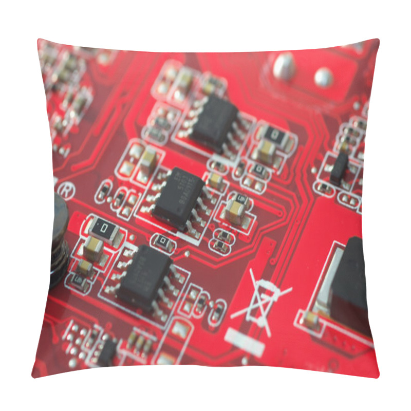 Personality  Red Electronic Plate Pillow Covers