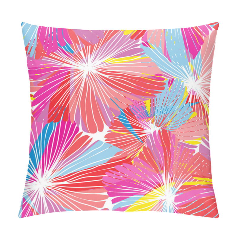 Personality  Seamless Repeating Floral Pattern Pillow Covers